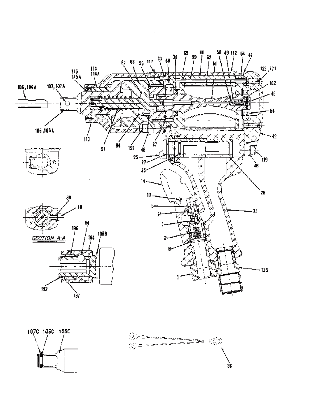 Figure 0 Diagram and Parts List for CP6041HABAB  Chicago Pneumatic Wrench